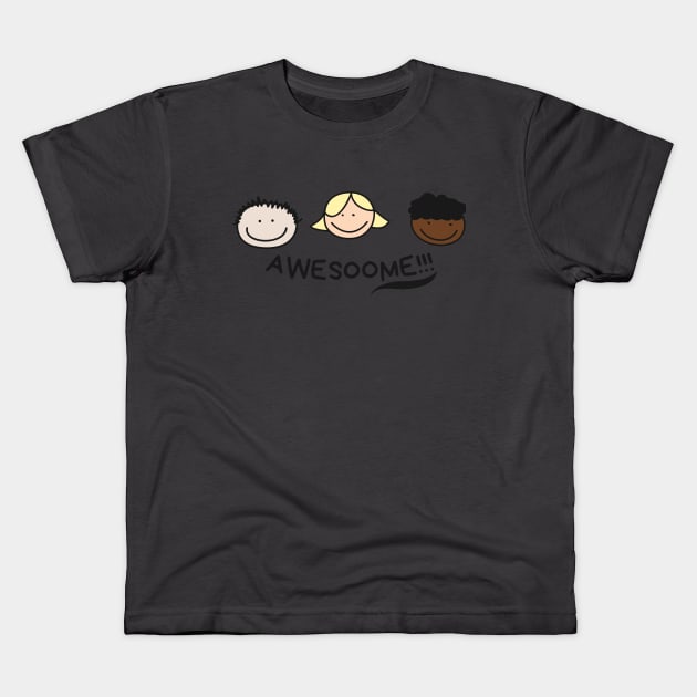 Smiley faces Kids T-Shirt by JMSU